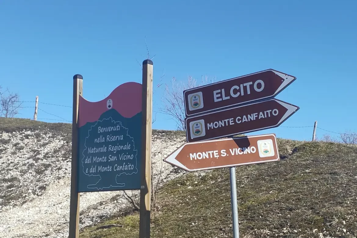 cartelli stradali che indicano la direzione per elcito